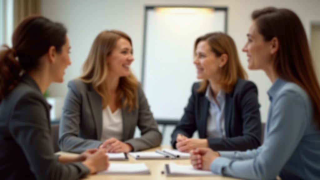 Ein Team von vier Personen sitzt in einem Workshop und spielt ein Perspektivenwechsel-Rollenspiel